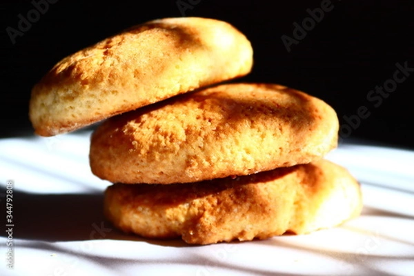 Fototapeta bread on a plate