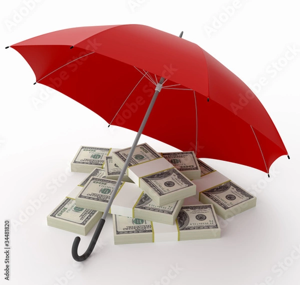 Obraz Financial Insurance. Include Clipping Path.