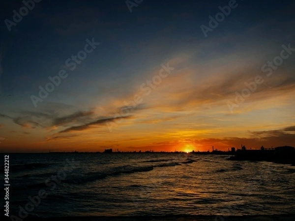 Obraz Sunset fos sur mer