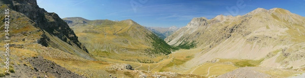 Obraz Sunny mountain landscape panorama