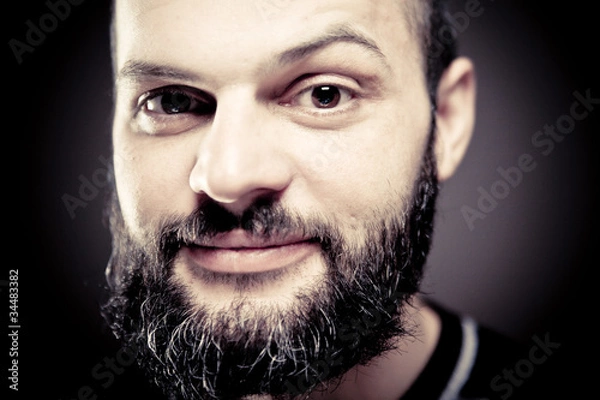 Obraz Man portrait. Close up.