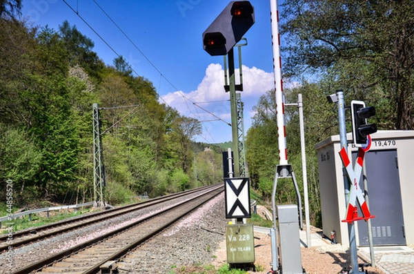 Obraz railway crossing sign