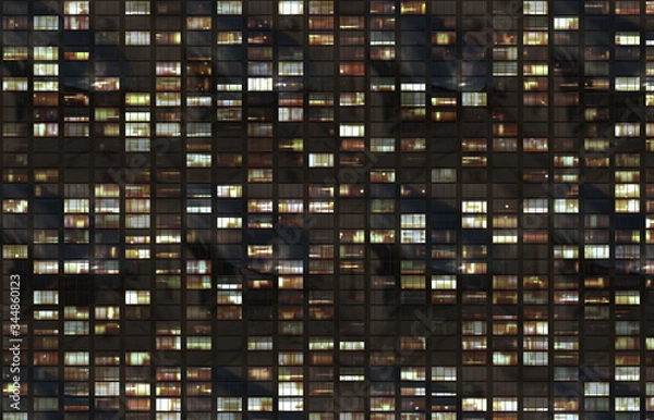 Obraz building city skycraper windows front view