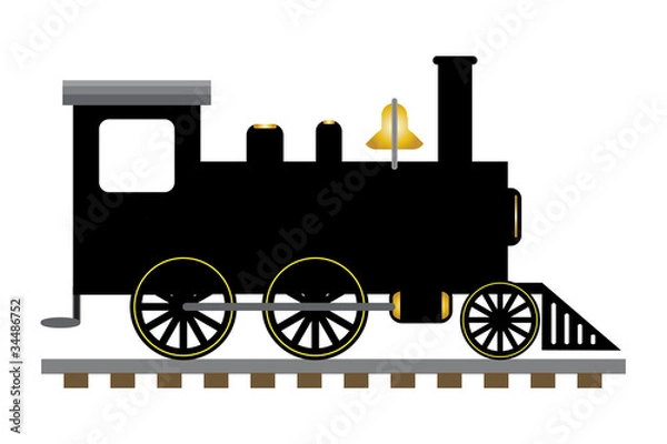 Obraz Train engine illustration