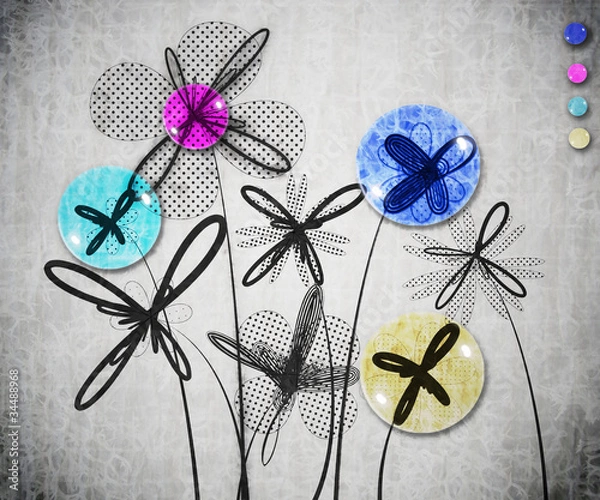 Obraz Flowers vintage