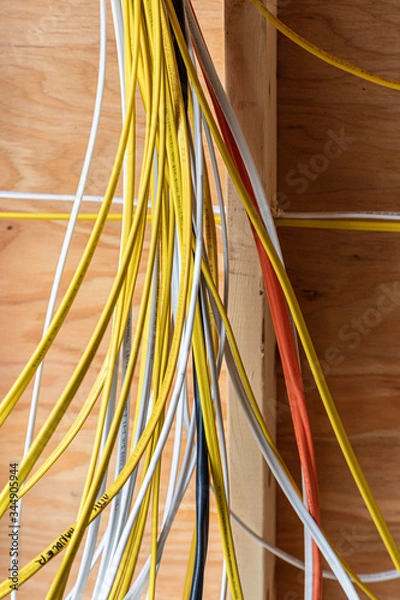Obraz Rough Electrical wiring