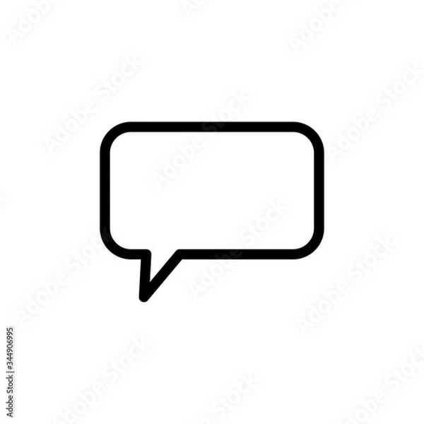 Fototapeta Bubble speech icon vector logo