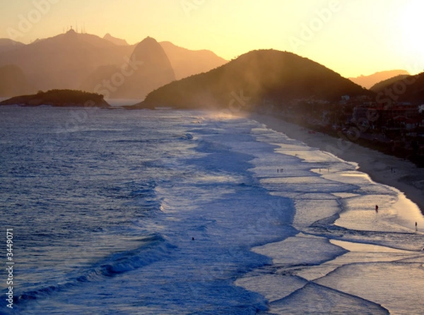 Obraz corcovado view from piratininga beach