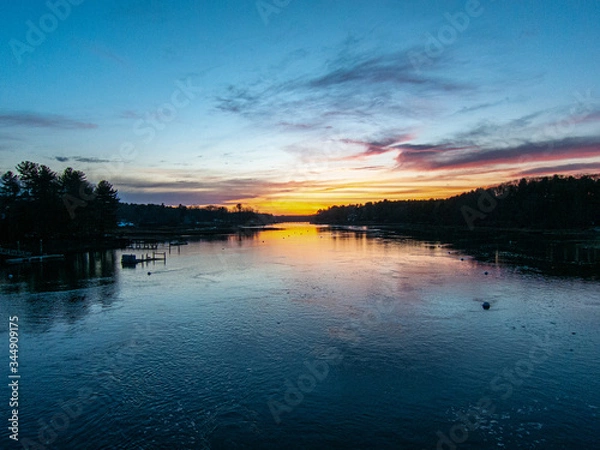 Obraz York River at sunset