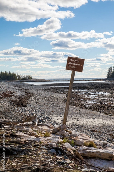 Obraz Do not remove rocks