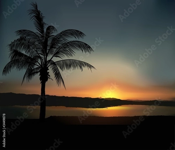 Fototapeta tropical sunset 2