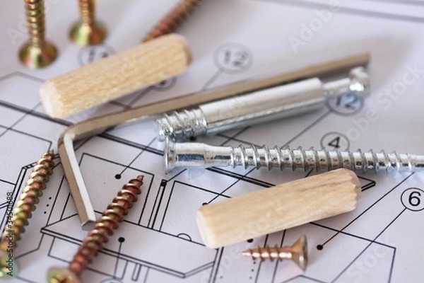 Obraz narzędzia montażowe