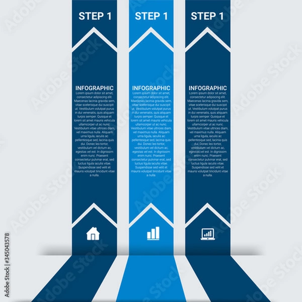 Obraz Modern Infographic Options Banner