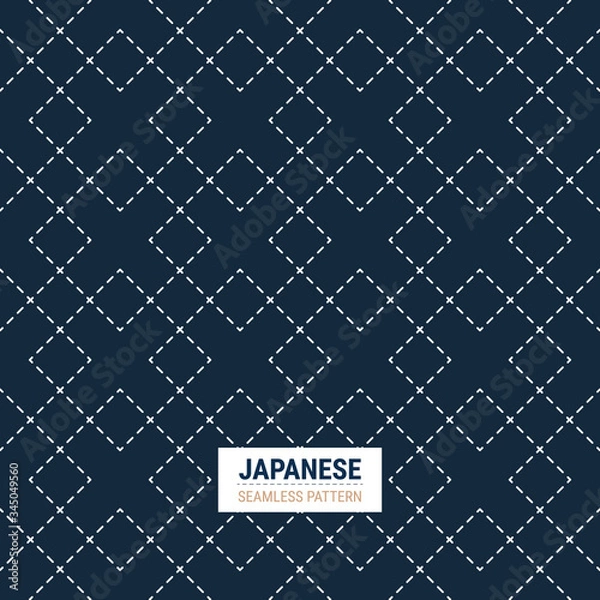 Obraz Traditional Japanese seamless pattern