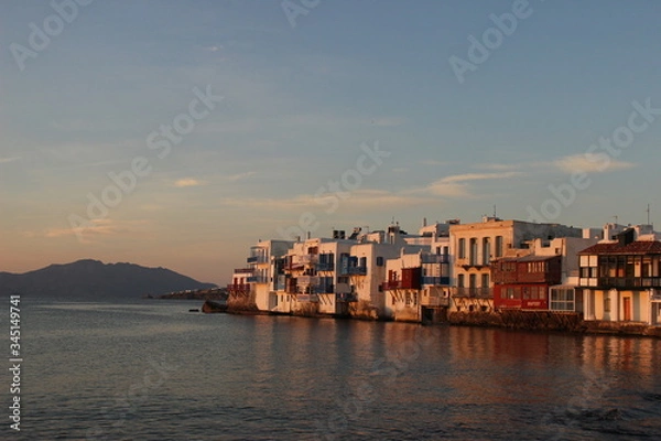 Obraz sunset in mykonos