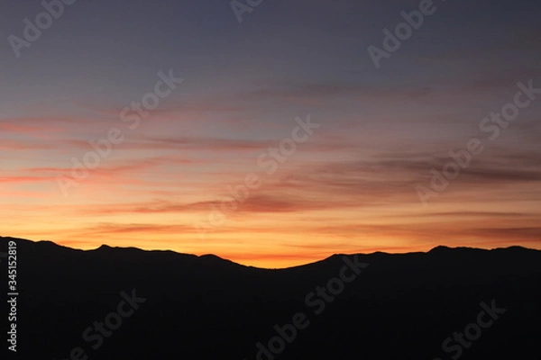 Obraz sunset in the mountains