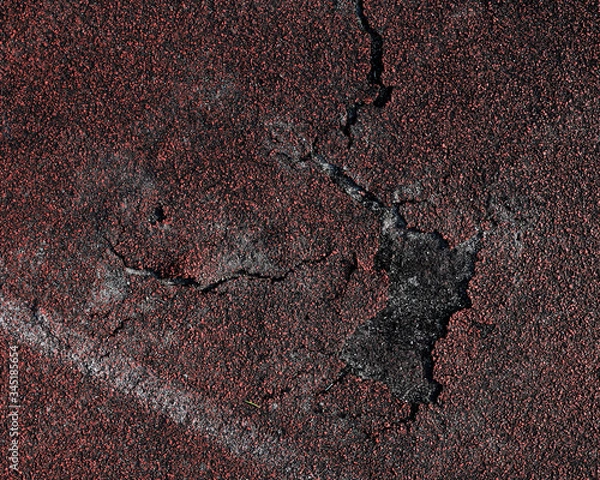 Fototapeta The surface of the old track