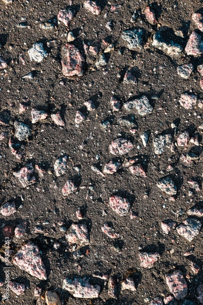 Obraz Old asphalt path under magnification