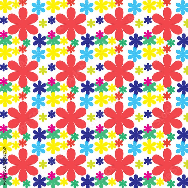 Fototapeta 花柄のパターン