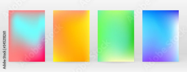 Fototapeta Pastel Soft. Rainbow Gradient Set Color Background