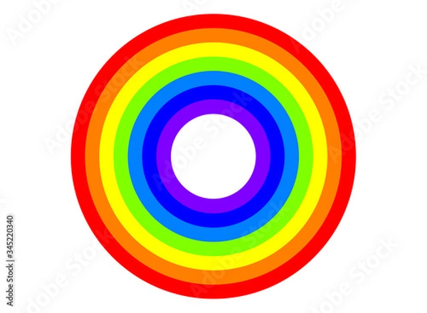 Obraz Rainbow circle vector