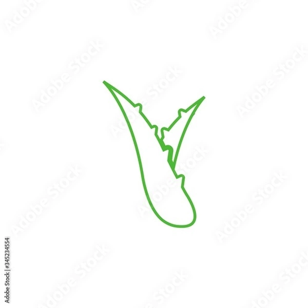 Obraz aloe vera logo