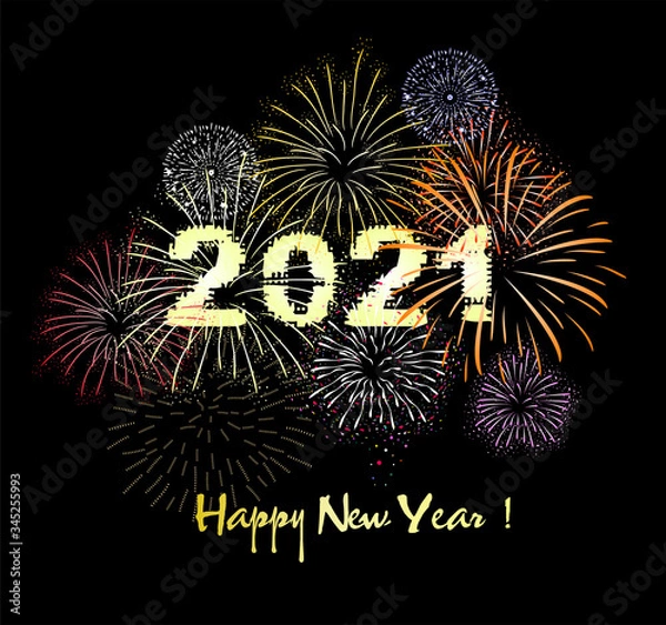 Obraz Happy new year 2021