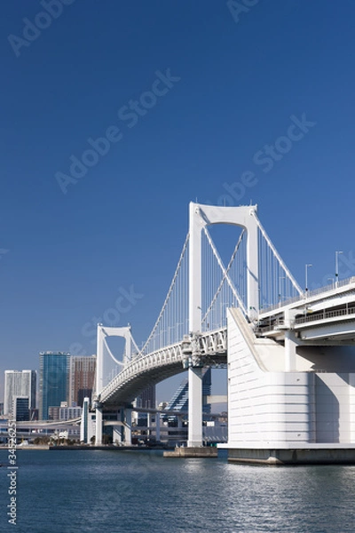 Fototapeta 東京港とレインボーブリッジ