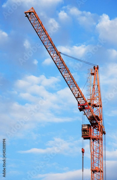 Obraz Construction Crane Against Blue Sky