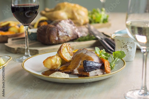 Obraz British Sunday Roast DInner