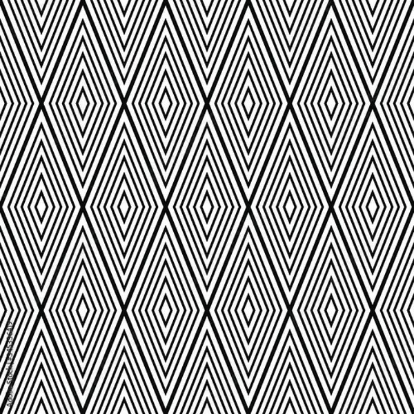 Fototapeta Nested diamonds seamless geometric pattern design