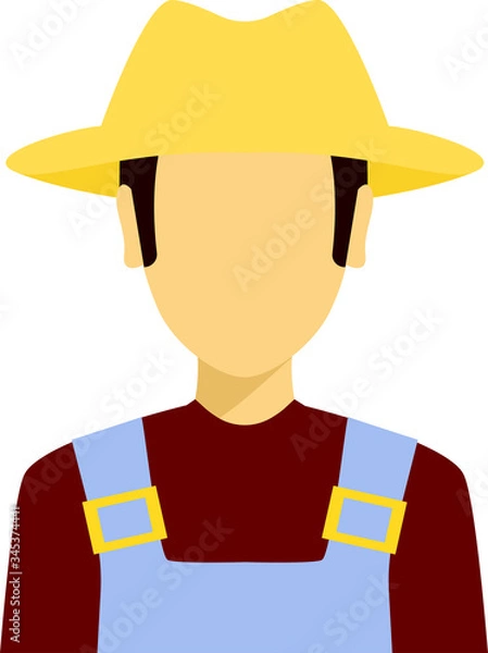 Fototapeta vector farmer icon