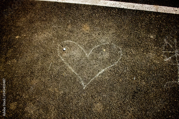 Obraz heart on the wall