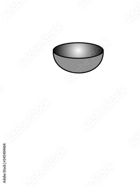 Fototapeta image of bowl isolated on white background