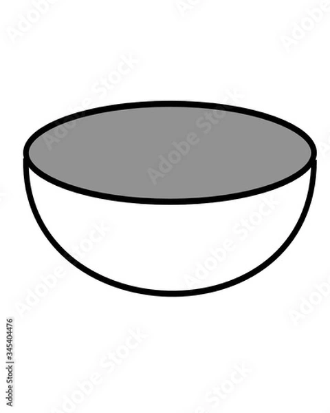 Fototapeta image of bowl isolated on white background