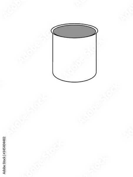 Obraz paint can on white background