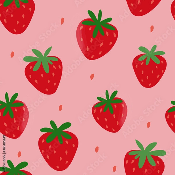 Obraz strawberry seamless pattern