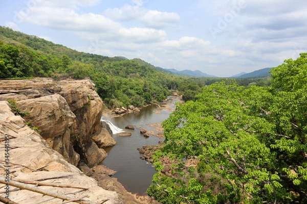 Obraz mountain landscape with river and mountains