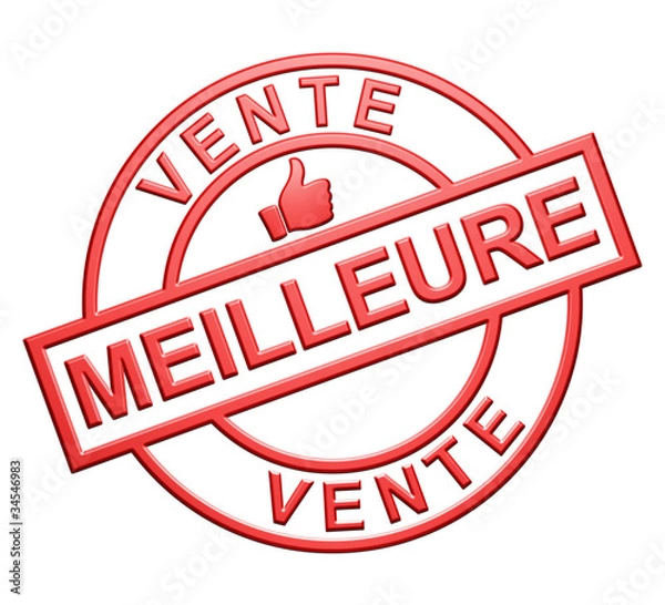 Obraz "Meilleure Vente" Cachet (rouge)