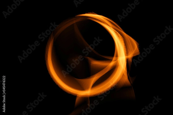 Obraz 炎の円の背景素材