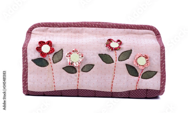 Obraz Tissue box with tissue paper on a white background