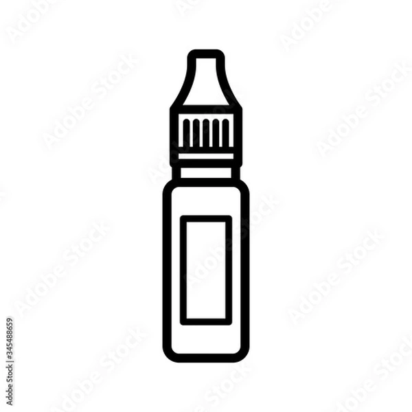 Obraz eye drops icon vector template