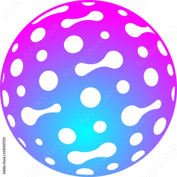 Fototapeta technology sphere logo design for global technologies solutions company logo