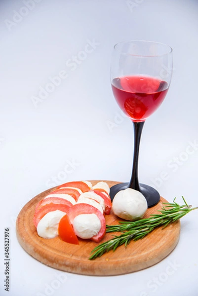 Obraz wine and cheese