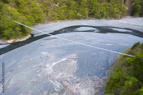 Obraz 畑薙大吊橋