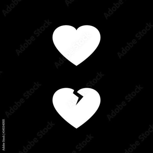 Obraz Znak wektor serca