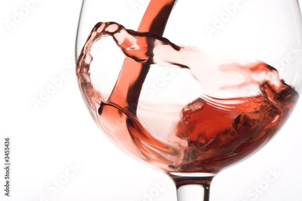 Obraz red wine pouring