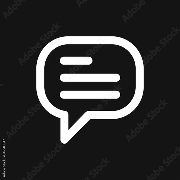 Fototapeta Message icon, vector symbol for design. Cat sign