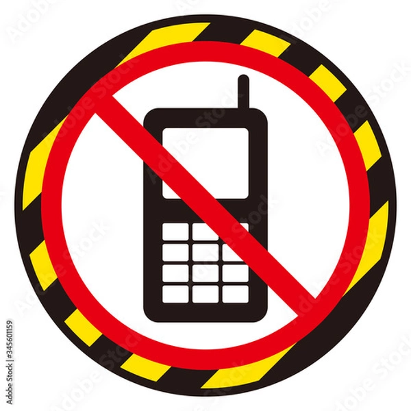 Fototapeta 電話禁止マーク