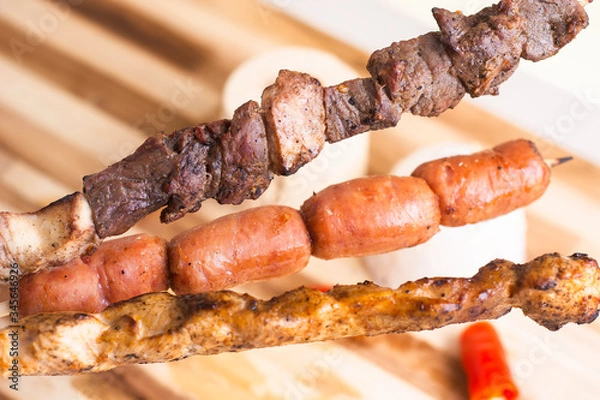 Fototapeta Espetinhos